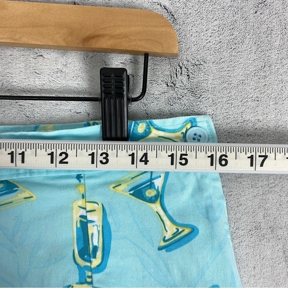 KT Golf Skort Size Zipper Sz 14 Cotton Pockets Pleats Summer Print Keneth Tool - Picture 10 of 13